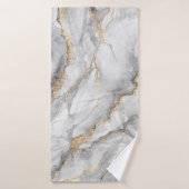 abstract background, creative texture of white mar バスタオル (バスタオル)