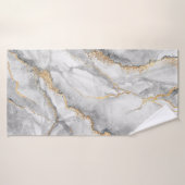 abstract background, creative texture of white mar バスタオル (バスタオル)