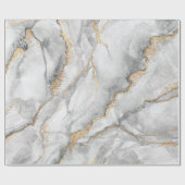 abstract background, creative texture of white mar ラッピングペーパー (フラット)