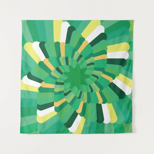 Abstract background Geometric Gradation spiralgeom タペストリー (正面)