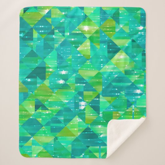 Abstract background. green mosaic シェルパブランケット (正面)