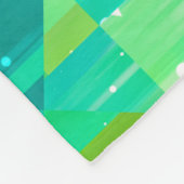 Abstract background. green mosaic フリースブランケット (角)
