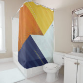  Abstract Background. Grunge texture. Triangle geo シャワーカーテン (インサイチュ)