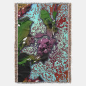 Abstract Background_Holly Branch スローブランケット (正面縦)