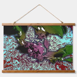 Abstract Background_Holly Branch 吊り下げ型タペストリー