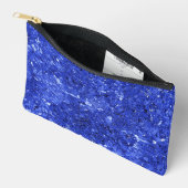 Abstract Background in Cobalt Blue アクセサリーポーチ (見開き)