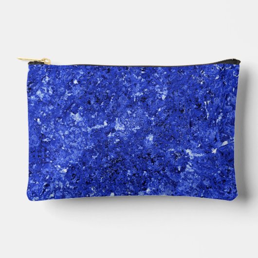 Abstract Background in Cobalt Blue アクセサリーポーチ (正面)
