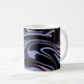 Abstract background. Liquid marble. Background flu コーヒーマグカップ (正面右)