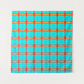 abstract background | multicolored gingham pattern タペストリー (正面(横))