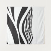 Abstract background of waves. 3D optical illusion- タペストリー (正面(横))