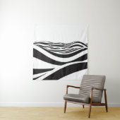 Abstract background of waves. 3D optical illusion- タペストリー (インサイチュ)