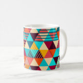 Abstract background with triangle shapes. Modern g コーヒーマグカップ (正面右)
