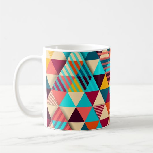 Abstract background with triangle shapes. Modern g コーヒーマグカップ (左)