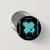 Abstract Balance Button Pin - Modern Cyberpunk  缶バッジ (正面&裏面)