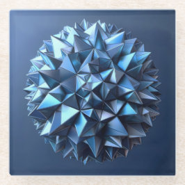 abstract ball of irregular pyramides  ガラスコースター