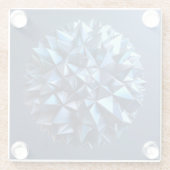 abstract ball of irregular pyramides ガラスコースター (裏面)