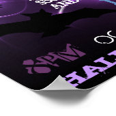 Abstract Bats Promotional Halloween Poster ポスター (角)