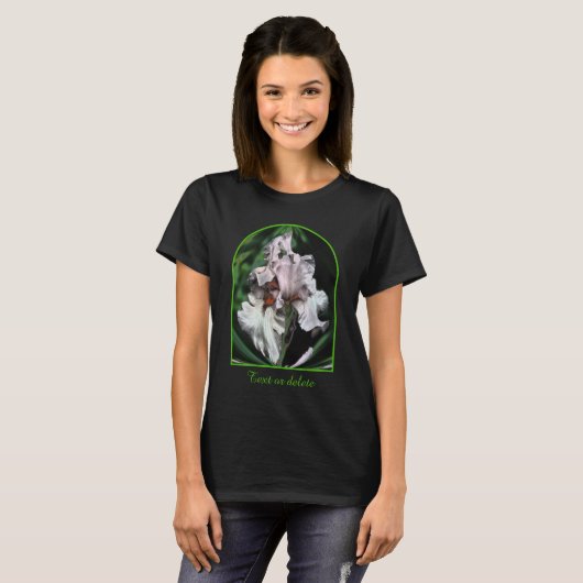 Abstract Bearded Iris Flower Personalized Tシャツ (正面フル)