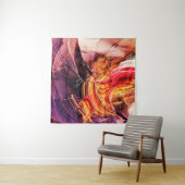 Abstract beautiful purple, red and yellow bright c タペストリー (インサイチュ(横))