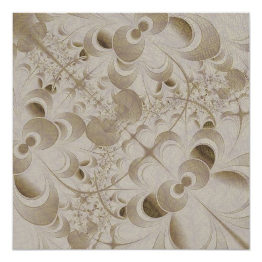 Abstract beige pattern ポスター (正面)