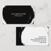 Abstract Black 名刺 (正面/裏面)