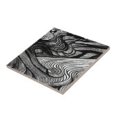 ABSTRACT BLACK AND WHITE タイル (側面)