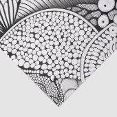Abstract Black and White Geometric Doodle (3) 薄葉紙 (詳細)