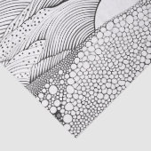 Abstract Black and White Geometric Doodle (7) 薄葉紙 (詳細)