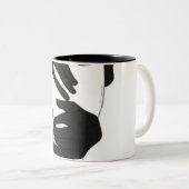 Abstract Black and White Hands Mug ツートーンマグカップ (正面右)