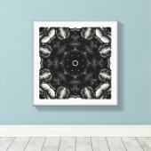 Abstract Black and White Home Decor Wall Art キャンバスプリント (インサイチュ (ウッドフロア))