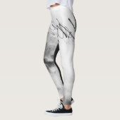 Abstract Black and White Light Trails Long Exposur レギンス (左)