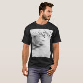 Abstract Black and White Light Trails Long Exposur Tシャツ (正面フル)