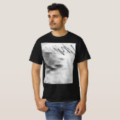 Abstract Black and White Light Trails Long Exposur Tシャツ (正面フル)