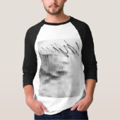 Abstract Black and White Light Trails Long Exposur Tシャツ (正面)