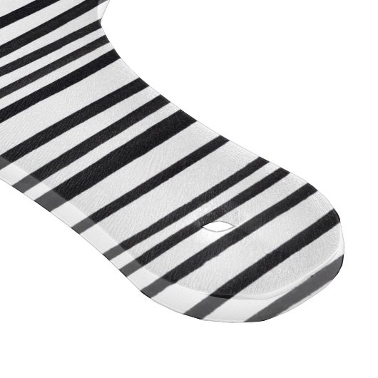 Abstract Black And White Stripes And Lines Pattern カッティングボード (角)