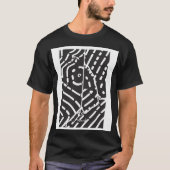 Abstract Black And White T-Shirt Tシャツ (正面)