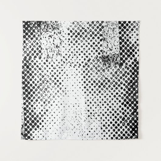 Abstract black and white vintage background. Monoc タペストリー (正面)