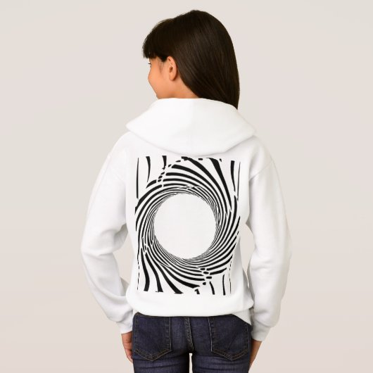 Abstract Black Hole Spiral Line Art  (裏面フル)