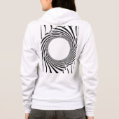 Abstract Black Hole Spiral Line Art  パーカ (裏面)