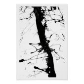 Abstract Black Ink Network ポスター (正面)