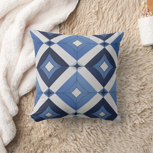 Abstract Blue Accent Cushion クッション (ブランケット)