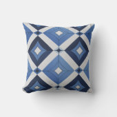 Abstract Blue Accent Cushion クッション (正面)