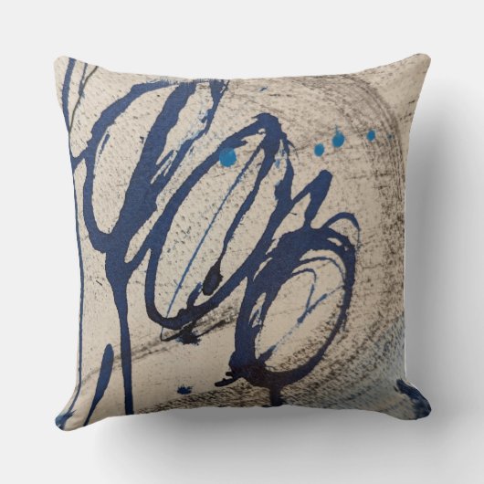 Abstract Blue and Gray 000  クッション (裏面)