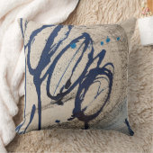 Abstract Blue and Gray 000  クッション (ブランケット)