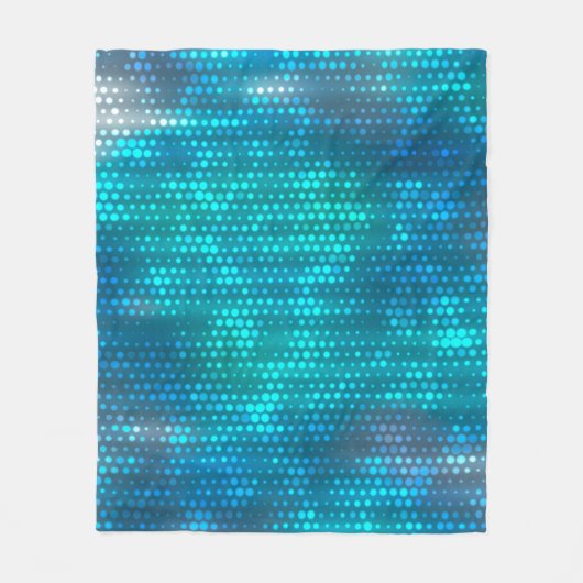 Abstract blue creative background フリースブランケット (正面)