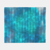Abstract blue creative background フリースブランケット (正面(横))