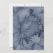 Abstract Blue Elements Sweet Baby Boy Baby Shower 招待状 (裏面)