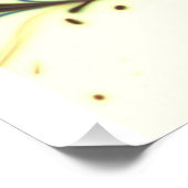 Abstract Blue & Gold Fluid Art – Elegant Modern Ma ポスター (コーナー)