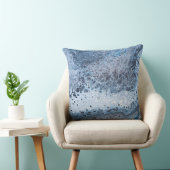 Abstract Blue & Gray Ocean Drift クッション (椅子)