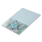 Abstract Blue Green Butterfly Fantasy Fractal Art ノートパッド (アングル)